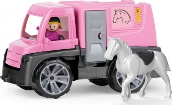 Lena TRUXX 04458, Lastebil, Hestevogn, Innendørs/utendørs, 2 år, Plast, Svart, Grå, Rosa