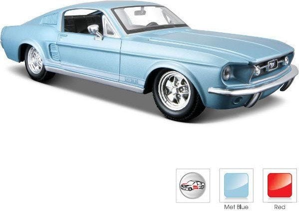 Maisto Ford Mustang GT '67 modellbil i skala 1:24