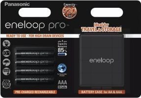 Panasonic eneloop pro BK-4HCDEC4BE - Batteri 4 x AAA - NiMH - (ladbare) - 930 mAh