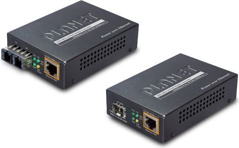 PLANET GTP-805A - Fibermedieomformer - 1GbE - 10Base-T, 100Base-TX, 1000Base-T, 1000Base-X - RJ-45 / SFP (mini-GBIC)