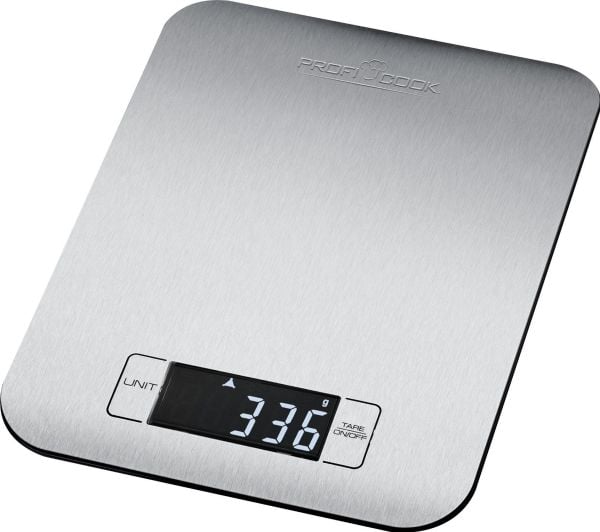 ProfiCook PC-KW 1061 - Kjøkkenvekt - rustfritt stål / svart