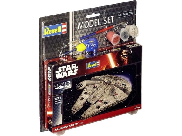 Revell Model Set Millennium Falcon, Romflymodell, Monteringssett, 1:241, Millennium Falcon, Star Wars, Avansert