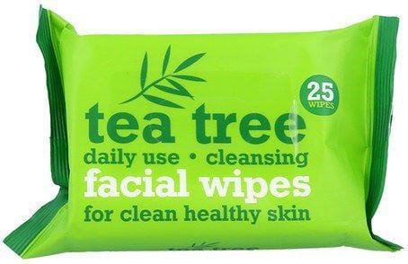 Xpel Tea Tree puhdistava kasvopyyhe herkälle iholle