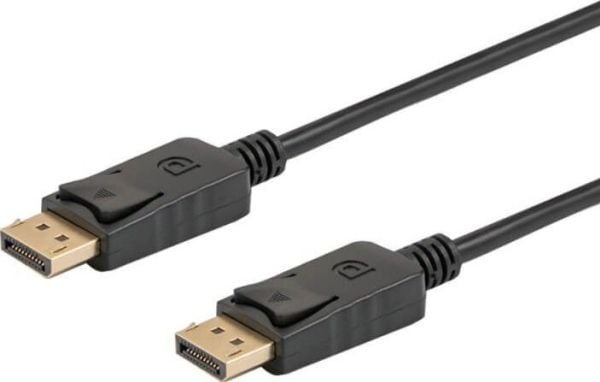 SAVIO CL-137 - DisplayPort-kabel - DisplayPort (hann) til DisplayPort (hann) - DisplayPort 1.2 - 3 m - 4K-støtte - svart