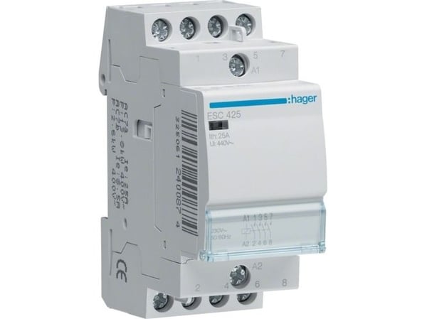 Kontaktor 25A 4 Slutte 230V 2M