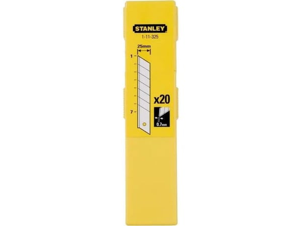 Stanley veitsen terän katkaisu 20 kpl 25 mm