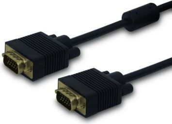 SAVIO CL-29 - VGA-kabel - HD-15 (VGA) (hane) till HD-15 (VGA) (hane) - 1.8 m - svart
