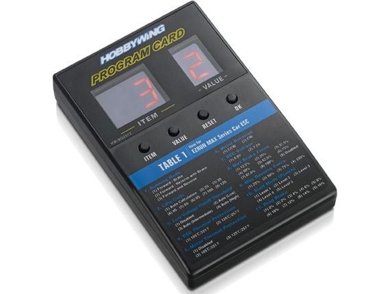 Hobbywing 30501003, Programmeringsboks, Sort Hobbywing 30501003, Programmeringsboks, Sort