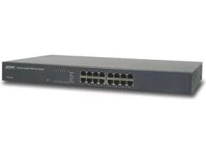 PLANET GSW-1601 - Switch - ikke-styrt - 16 x 10/100/1000 - stasjonær
