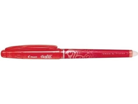 Pilot FriXion Point - Rulleballpenn - rød - varmesensitivt gel-blekk - 0.5 mm - ekstra fin - med viskelær