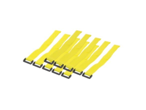 LogiLink - Kabelfestebånd - 30 cm - gul (en pakke 10)