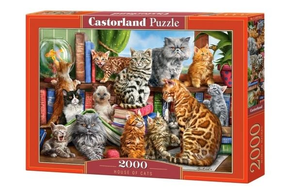 Castorland House of Cats, 2000 stykker, Dyr, 9 år