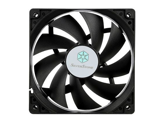 SilverStone FN121-P - Kabinettvifte - 120 mm - svart