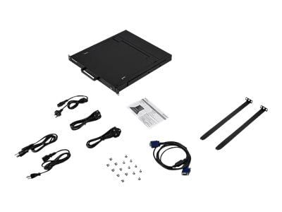 StarTech.com Rackmount KVM Console - Single-Port with 17" LCD Monitor - KVM-konsol med KVM switch - 1 porte - 17" - rackversion - 1280 x 1024 - 250...