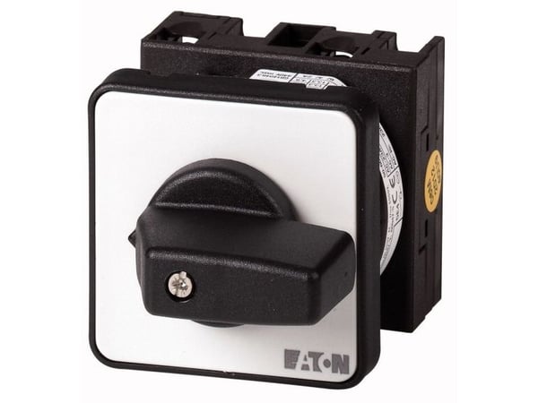 Eaton T0-2-8900/E, Vipukytkin, 3P, Musta, Valkoinen, IP65, 48 mm, -25 - 50 °C