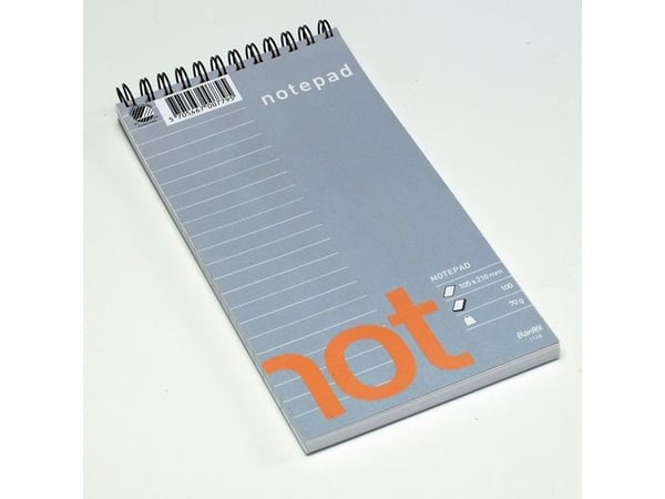 Bantex 100051810, Monokromatisk, Grå, Hvit, A6/5, 100 ark, 50 g/m², Mykt omslag