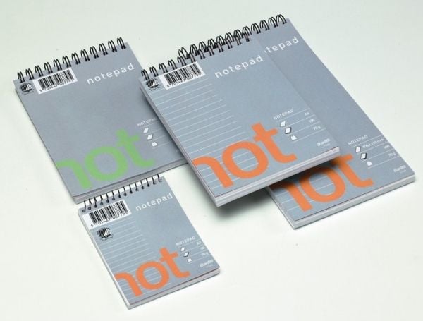 Bantex 100051810, Monokromatisk, Grå, Hvit, A6/5, 100 ark, 50 g/m², Mykt omslag