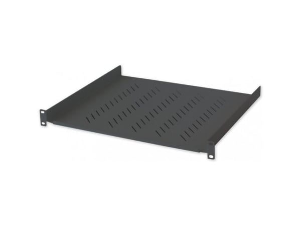 Intellinet Hylle 1U 400mm 19" Rack 2 Points Perforated Black_