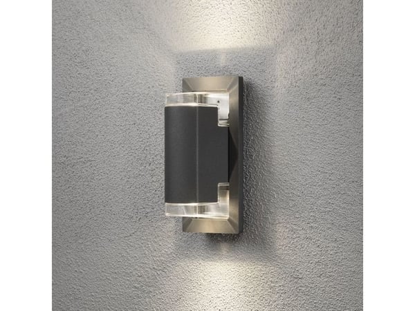 Konstsmide 7987-370, 2 pære(r), IP54, Antracitt, Grå