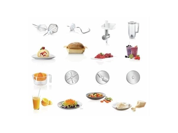 Bosch MUM5 MUM58258 - Kjøkkenmaskin - 1000 W - hvit