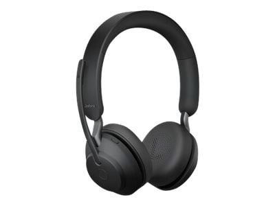 Jabra Evolve2 65 UC Stereo - Hodesett - on-ear - Bluetooth - trådløs - USB-A - lydisolerende - svart