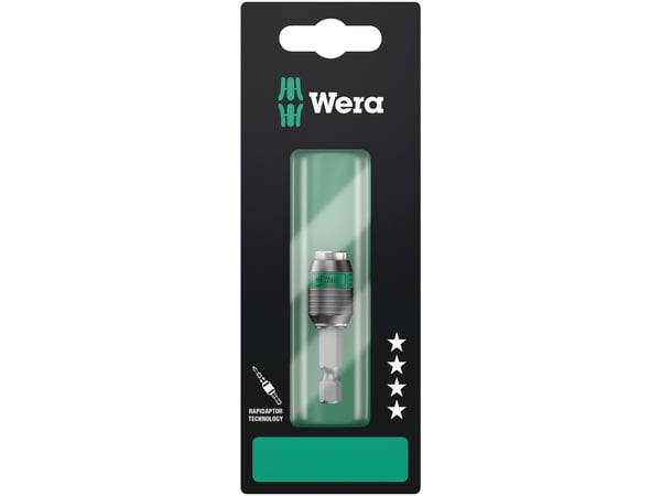 Wera 05073421001, Stikkontakt, 1/4", Imperisk, 1 hoder, 1/4", Kromvanadiumstål, Plast, Stål