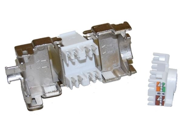 Alantec MB002, RJ45, Metallisk, Hunkjønn, Rett, ABS syntetisk, Cat5e