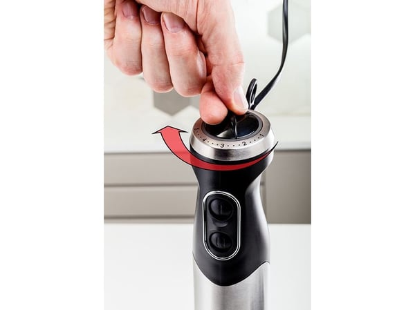 ELDOM BL210 SWIT, Upotettava sekoitin, Syke-toiminto, 1000 W, Musta, Ruostumaton teräs