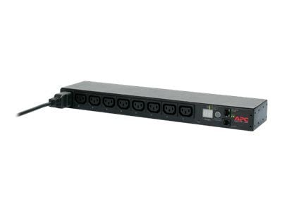 APC Switched Rack PDU - Strømfordelerenhet (kan monteres i rack) - AC 208-230 V - Ethernet, RS-232 - inngang: IEC 60320 C20 - utgangskontakter: 8 (...