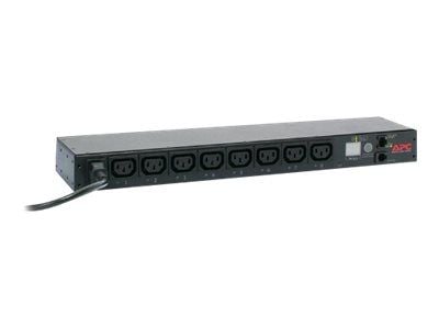 APC Switched Rack PDU AP7920B - Strømfordelingslist - AC 200/208/230 V - 2300 VA - Ethernet - inngang: IEC 60320 C14 - utgangskontakter: 8 (power I...