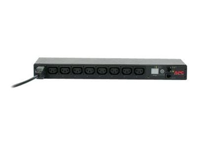 APC Switched Rack PDU - Strømfordelerenhet (kan monteres i rack) - AC 208-230 V - Ethernet, RS-232 - inngang: IEC 60320 C20 - utgangskontakter: 8 (...