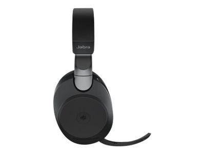 Jabra Evolve2 85 MS Stereo - Hodesett - full størrelse - Bluetooth - trådløs, kablet - aktiv støydemping - 3,5 mm jakk - lydisolerende - svart - Ce...