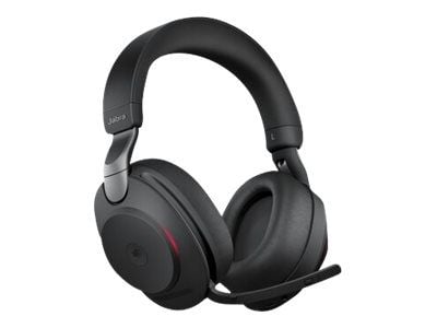 Jabra Evolve2 85 MS Stereo - Hodesett - full størrelse - Bluetooth - trådløs, kablet - aktiv støydemping - 3,5 mm jakk - lydisolerende - svart - Ce...