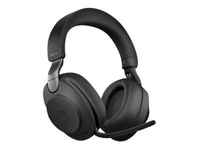 Jabra Evolve2 85 UC Stereo - Headset - fullstorlek - Bluetooth - trådlös, kabelansluten - aktiv brusradering - 3,5 mm kontakt - ljudisolerande - svart