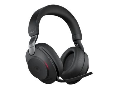 Jabra Evolve2 85 MS Stereo - Hodesett - full størrelse - Bluetooth - trådløs, kablet - aktiv støydemping - 3,5 mm jakk - lydisolerende - svart - Ce...