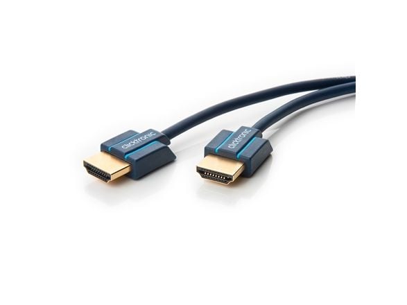 ClickTronic 70702, 1 m, HDMI Type A (Standard), HDMI Type A (Standard), 3840 x 2160 piksler, 3D, Blå