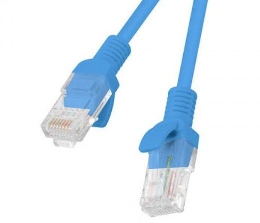 Lanberg - Koblingskabel - RJ-45 (hann) til RJ-45 (hann) - foliebelagt uskjermet tvinnet kabelpar (F/UTP) - CAT 6 - formstøpt, uten hindringer, fler...