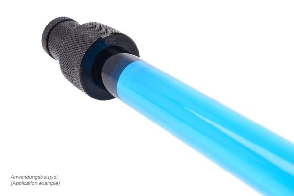 Alphacool HardTube 16/11mm Borosilikatglass 90 Grad Shop 20/40cm - Klar
