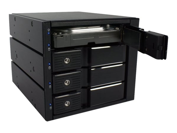 FANTEC BP-SA3141 - Internt RAID-kabinett - 3.5" - SATA 6Gb/s / SAS 6Gb/s - SAS 6Gb/s, SATA 6Gb/s - svart