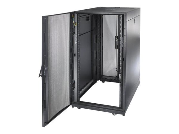 APC NetShelter SX - Shock Packaging - rack - svart - 24U - 19" - TAA-kompatibel