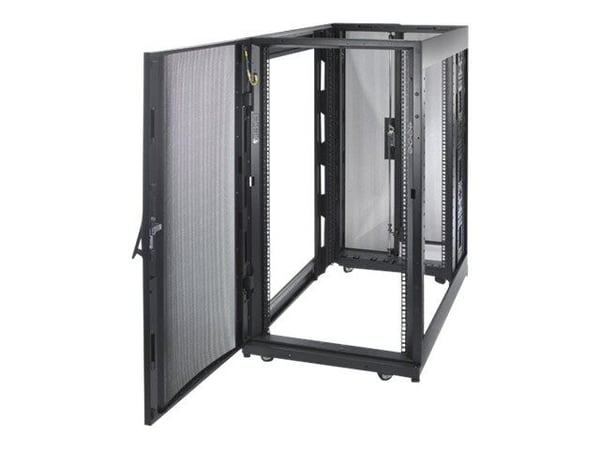 APC NetShelter SX - Shock Packaging - rack - svart - 24U - 19" - TAA-samsvar