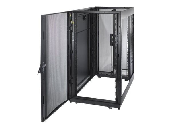 APC NetShelter SX - Shock Packaging - rack - svart - 24U - 19" - TAA-samsvar
