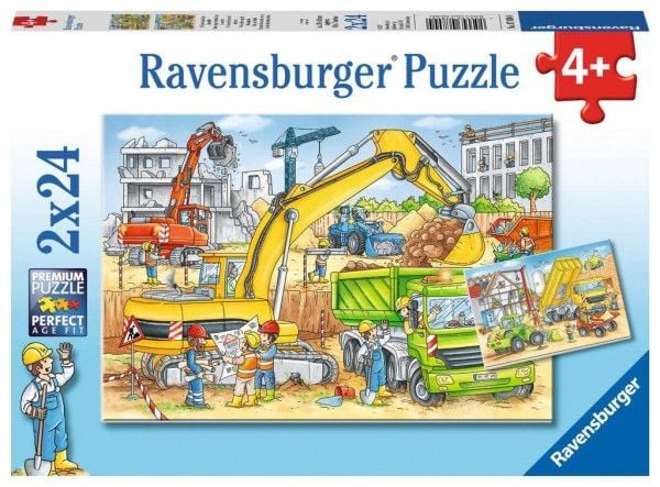 Ravensburger palapeli 2x24 palaa - Rakennustyöt