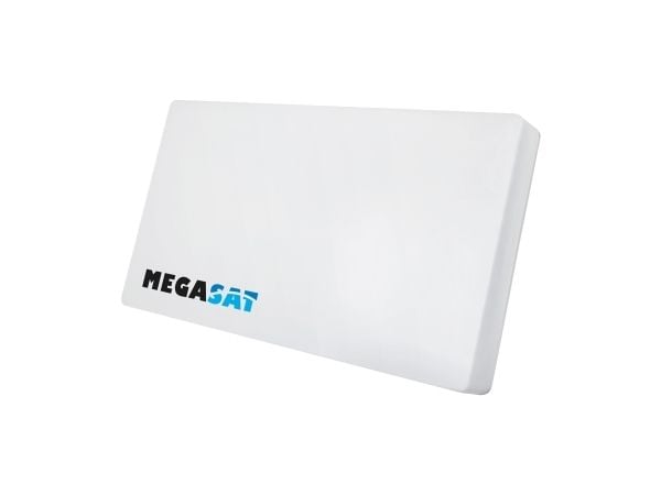 Megasat Profi-Line D1 - Antenne - flat, parabolic - TV - 33 dBi (for 12.75 GHz) - Enkel LNB - kan monteres på vegg, mast, vindu