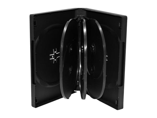 MediaRange BOX35-8 optical disc case Jewel case 8 discs Black