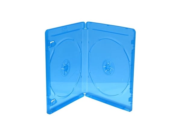 MediaRange Zubehör CD-/DVD-Rohlinge, Blu-ray-kotelo, 2 levyt, Sininen, Muovi, 120 mm, RoHS