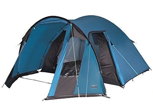 High Peak TESSIN 5.0 CLIMATE PROTECTION 80, Camping, Hard ramme, Kuppel/Igloo telt, 5 person(er), 7,5 kg, Svart, Blå, Grå
