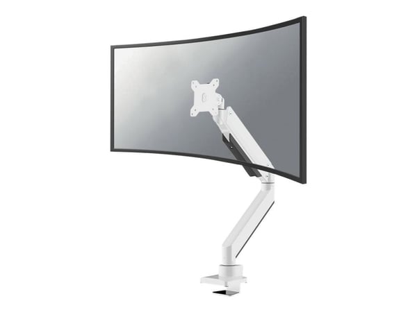 Neomounts NM-D775PLUS - Monteringssett - full bevegelse - for LCD-skjerm - aluminium - hvit - skjermstørrelse: 10"-49" - klemmemonterbar, malje, sk...