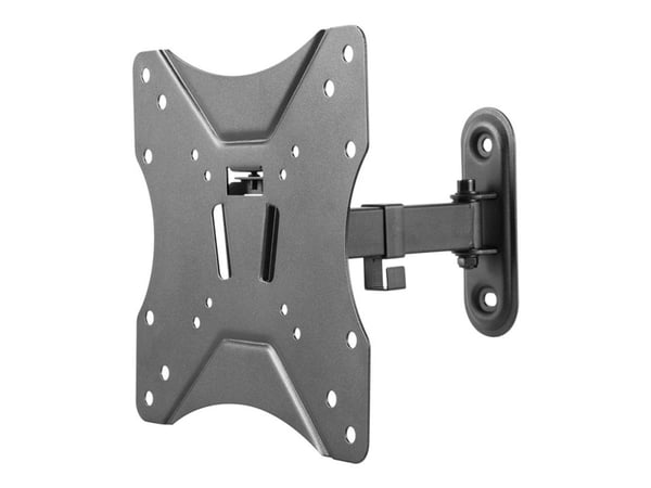 DELTACO Office ARM-0252 - Brakett - full bevegelse - for LCD-skjerm - stål - finteksturert svart - skjermstørrelse: 23"-42" - veggmonterbar