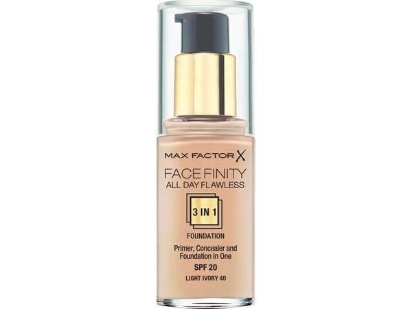 Max Factor Facefinity All Day Flawless Flexi-Hold 3in1 Primer Concealer Foundation SPF20 40 30 ml